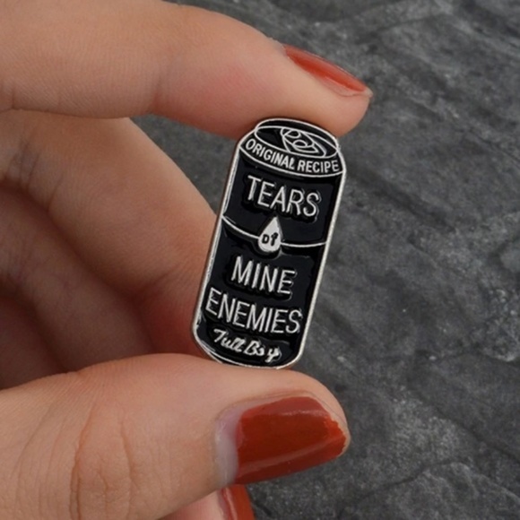 Jewelry - NEW Tears Of Mine Enemies Enamel Pin Brooch